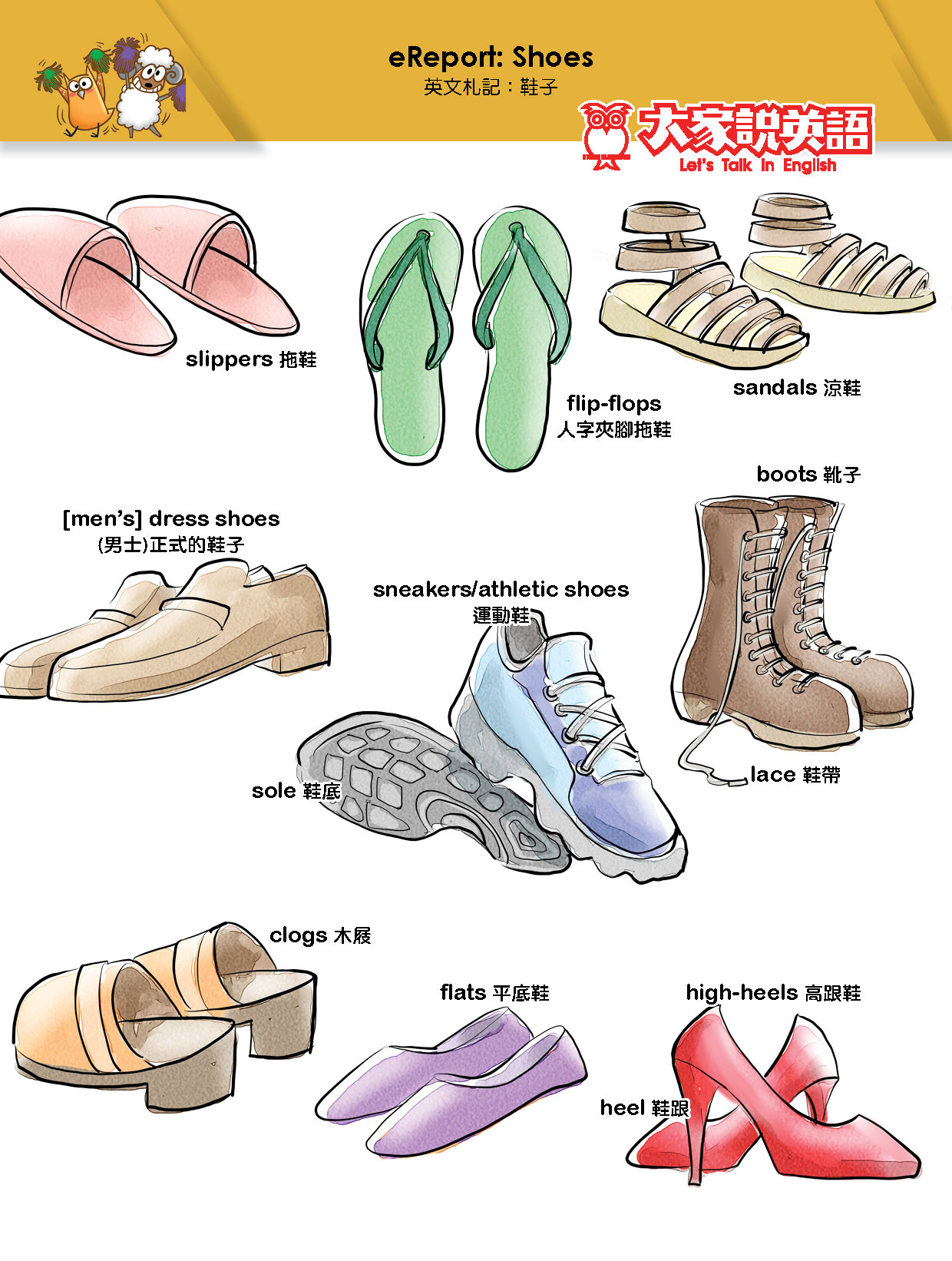 【Visual English】eReport:Shoes