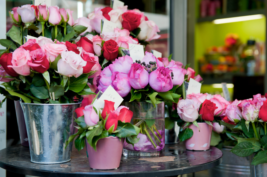 Buying flowers